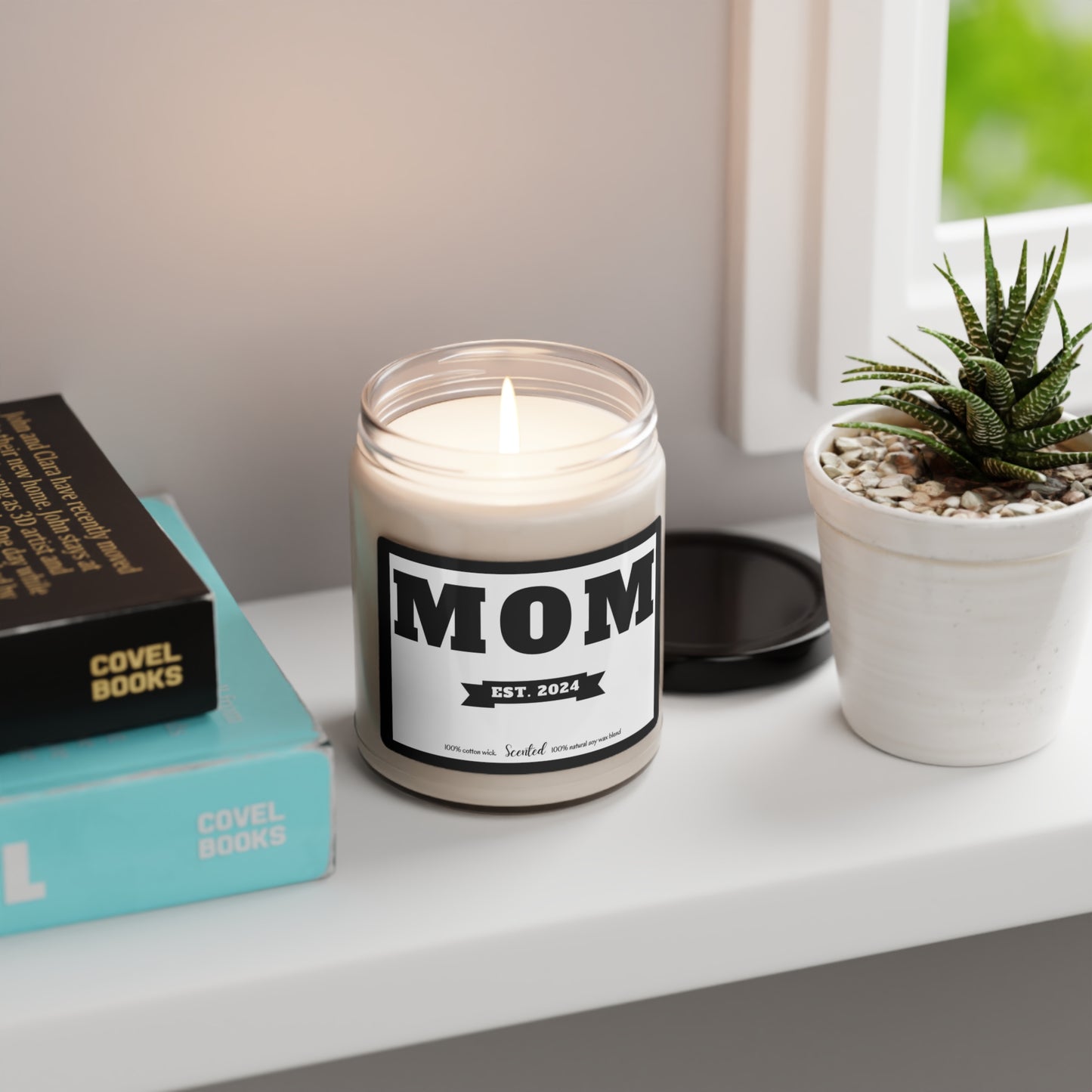 MOM EST. 2024 Scented Soy Candle, 9oz