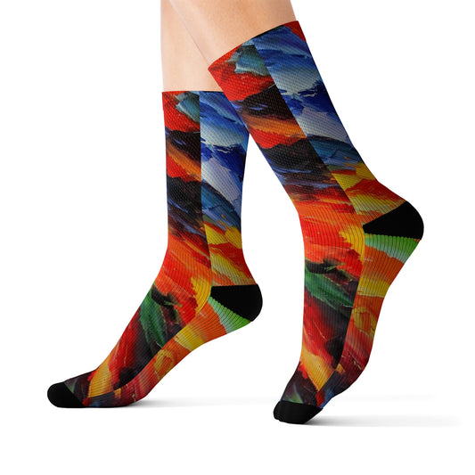 Masterpiece Mid-Calf Sublimation Socks