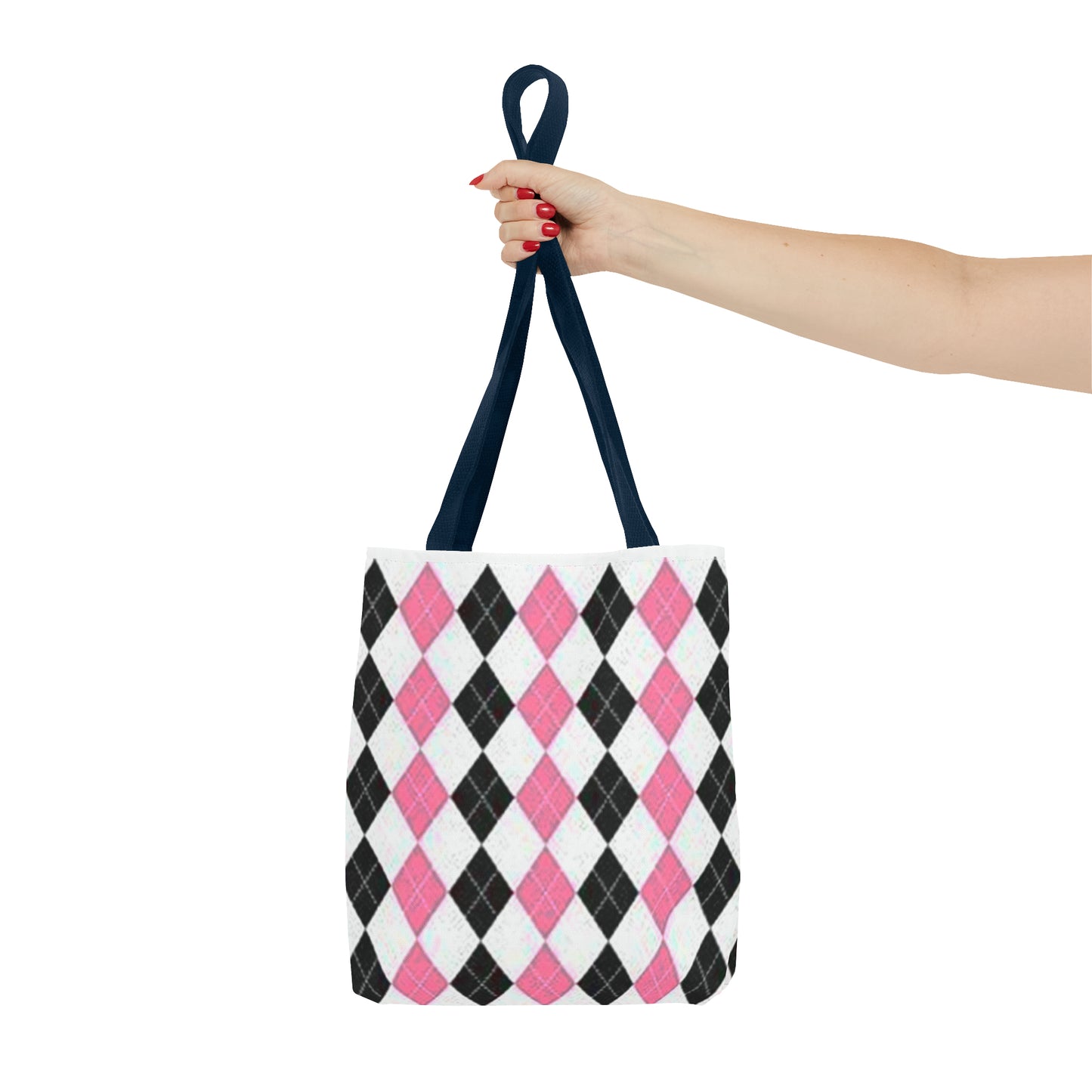 Elegant Checkered Tote Bag (AOP)