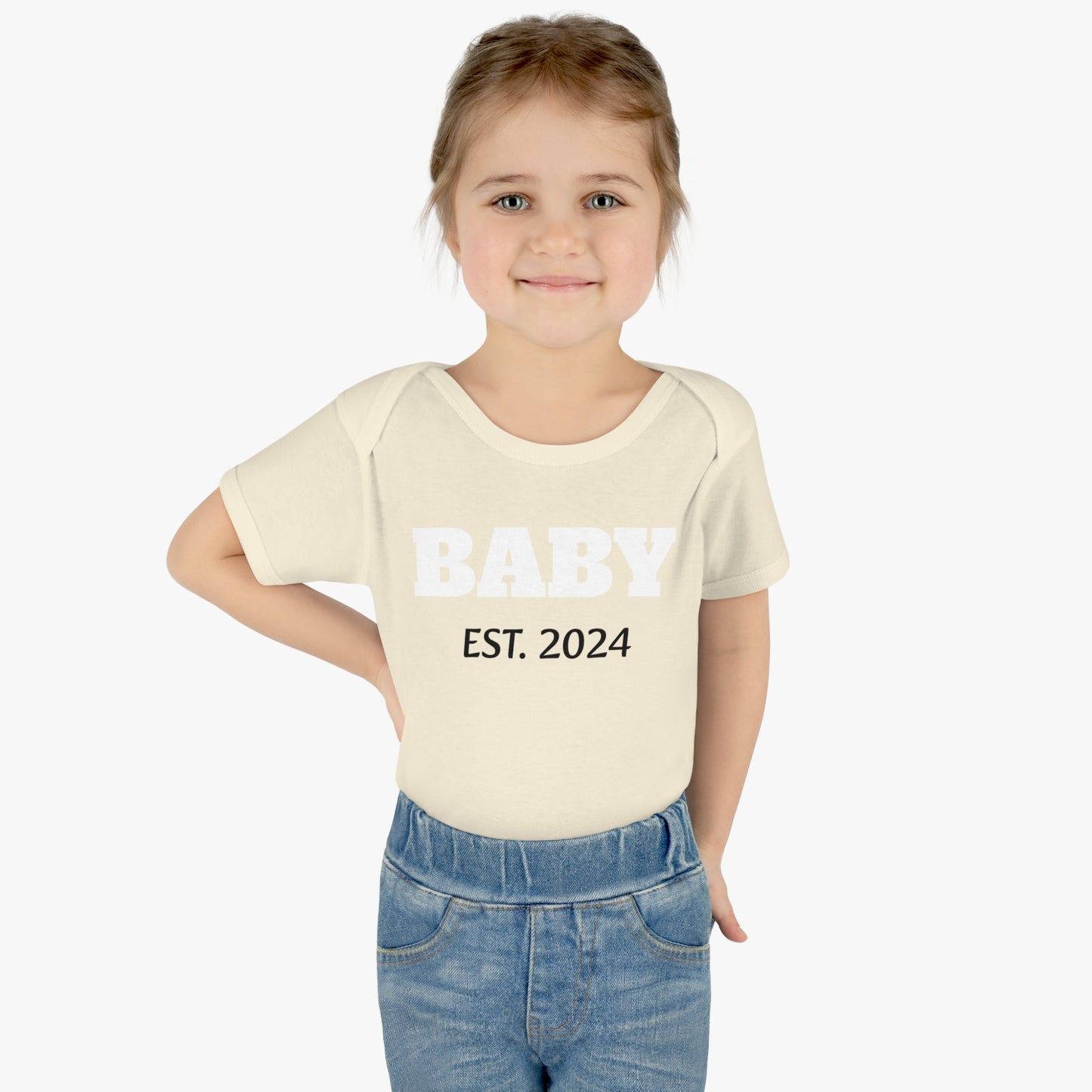 BABY EST. 2024 Infant Rib Bodysuit