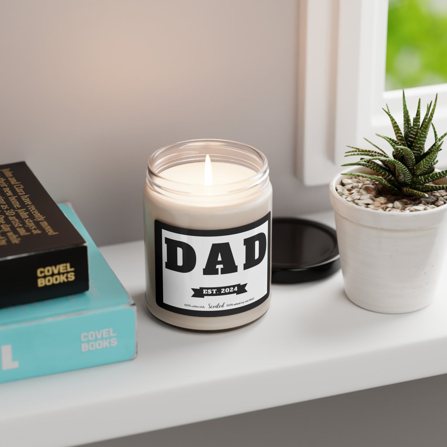 DAD EST. 2024 Scented Soy Candle, 9oz