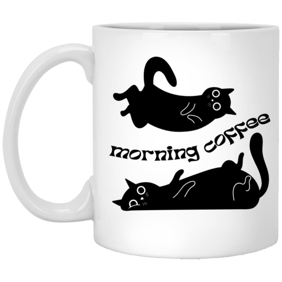 Morning Coffee Two Black Cats 11oz
