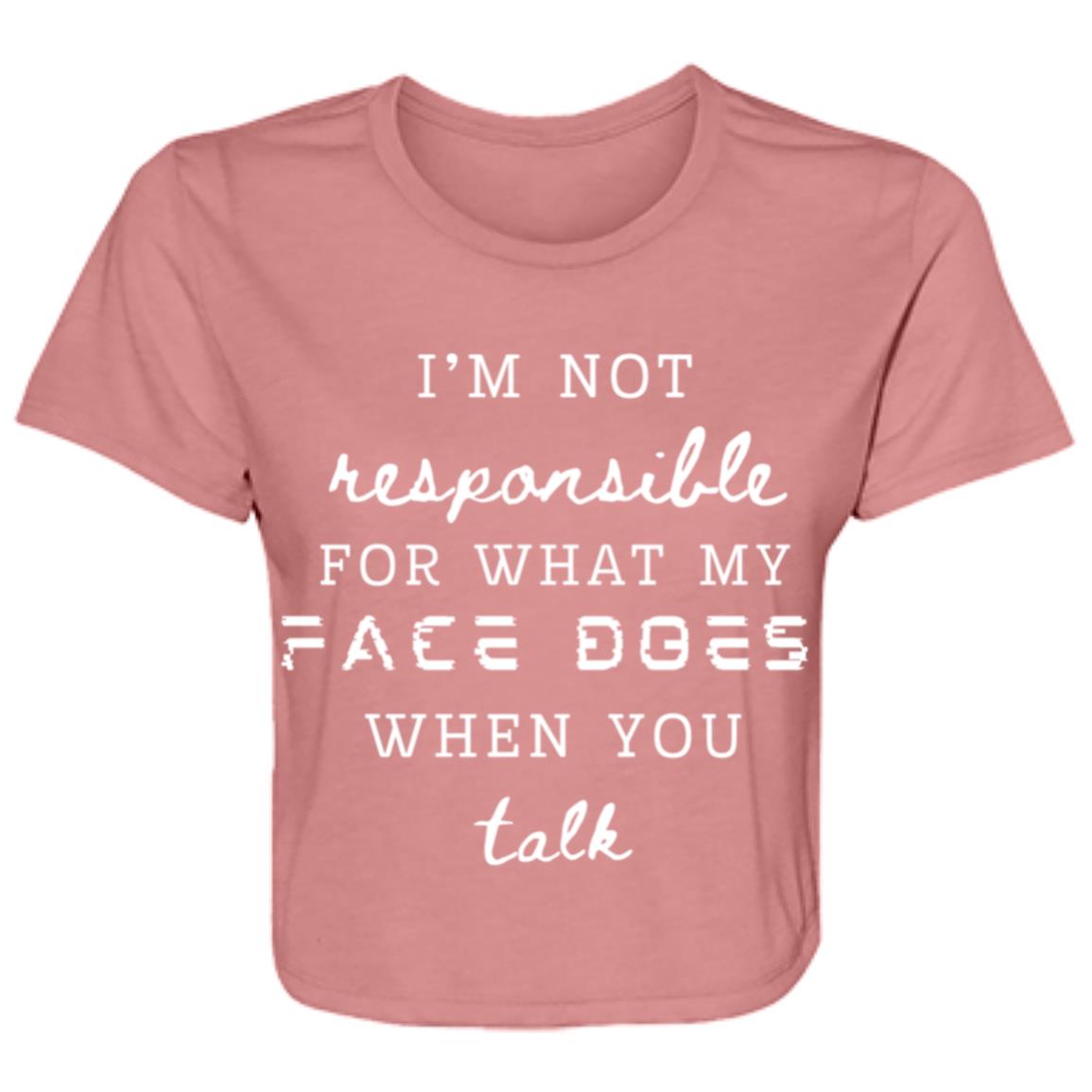I'm Not Responsible... Ladies' Flowy Cropped Tee