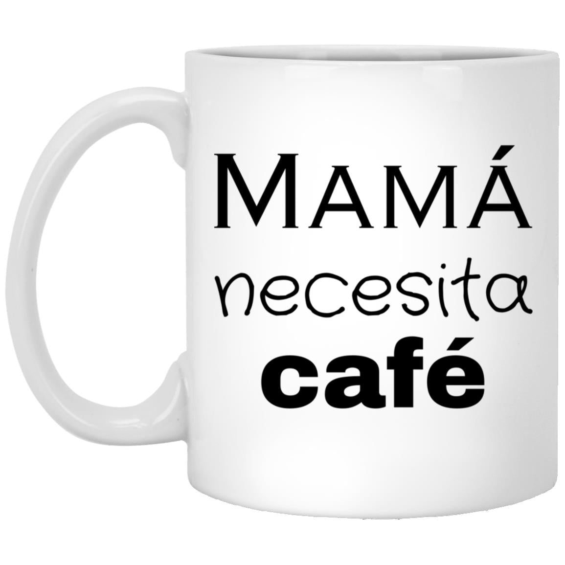 Taza De Café Mamá minimalista negra necesita (Spanish) 11oz