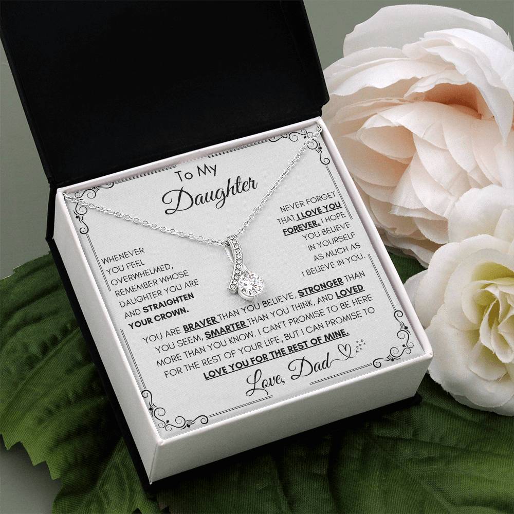 To My Daughter Necklace From Dad,Any Occasion Gifts