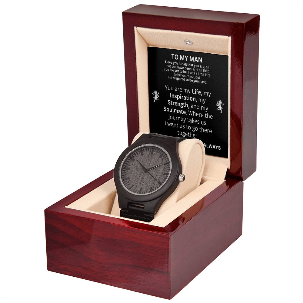 To My Man Wooden Watch Any Occasion Gifts