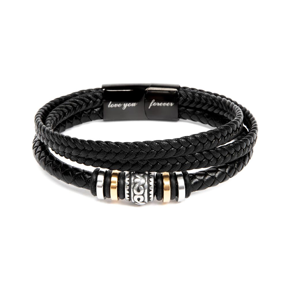 To Our Grandson Men's "Love You Forever" Bracelet Any Occasion Gifts