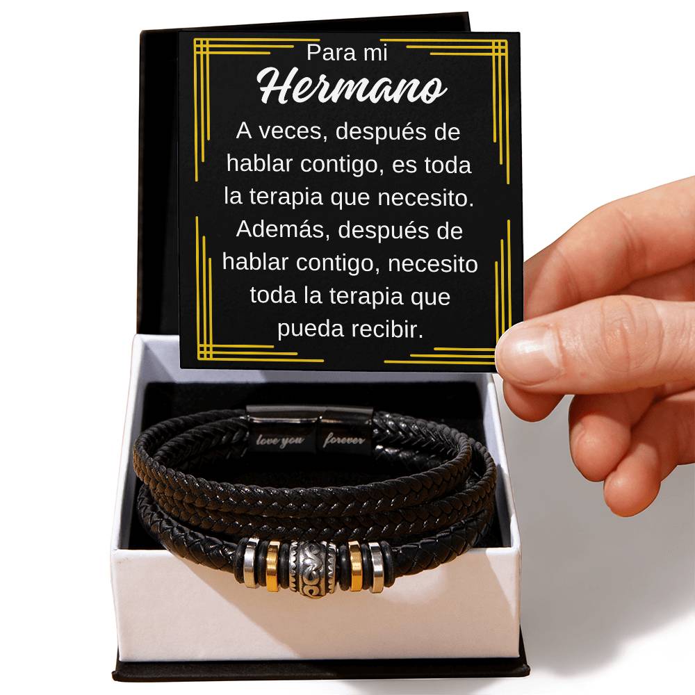 Para Mi Hermano Pulsera "Te Amo Siempre" para Hombres Regalos para cualquier ocasión