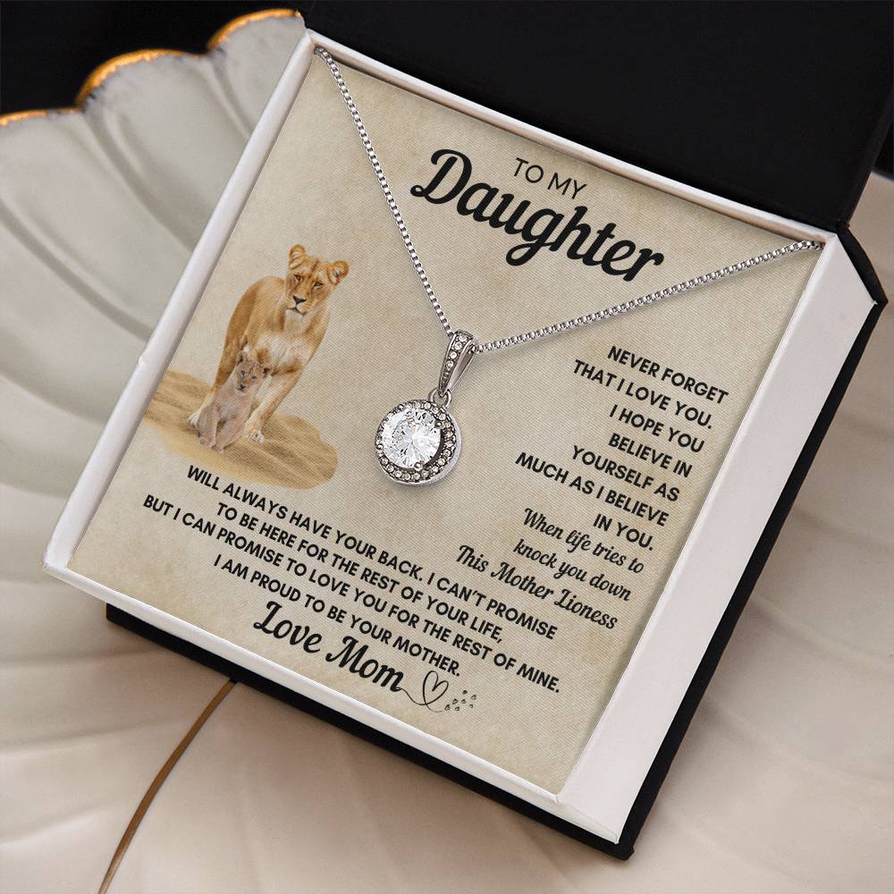 To My Daughter Eternal Hope Necklace From Mom, Any Occasion Gifts