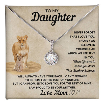To My Daughter Eternal Hope Necklace From Mom, Any Occasion Gifts