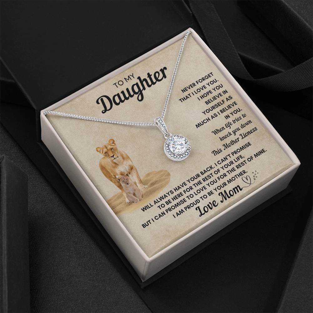 To My Daughter Eternal Hope Necklace From Mom, Any Occasion Gifts