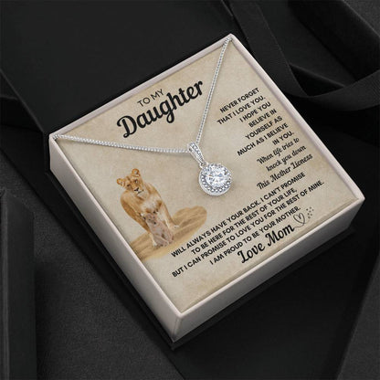 To My Daughter Eternal Hope Necklace From Mom, Any Occasion Gifts