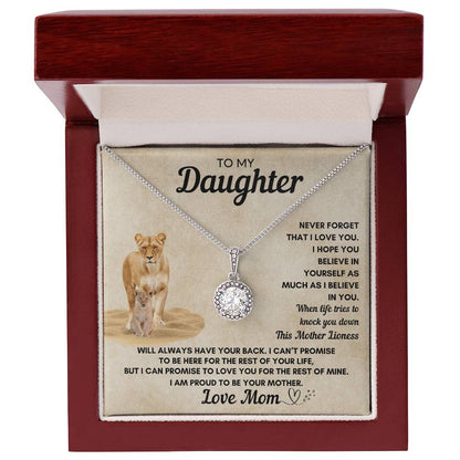 To My Daughter Eternal Hope Necklace From Mom, Any Occasion Gifts