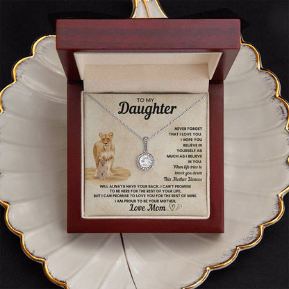 To My Daughter Eternal Hope Necklace From Mom, Any Occasion Gifts