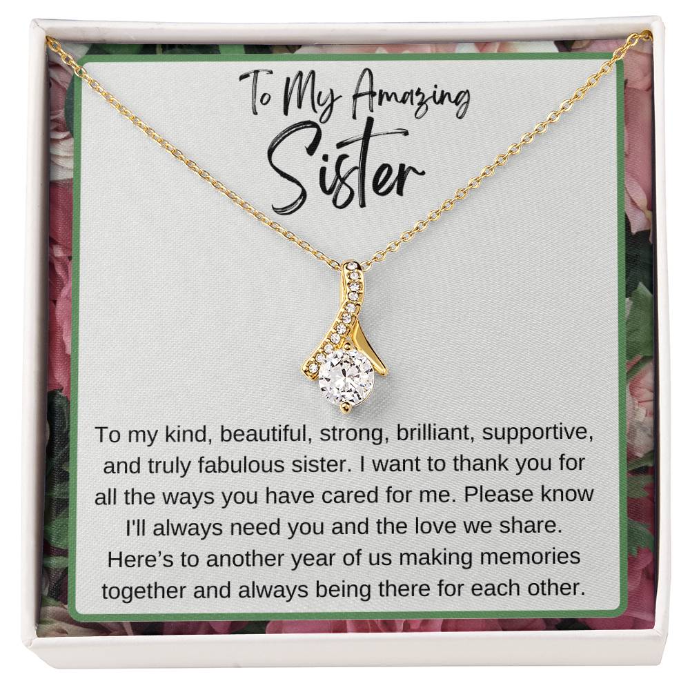 To My Amazing Sister Alluring Beauty Necklace Any Occasion Gifts