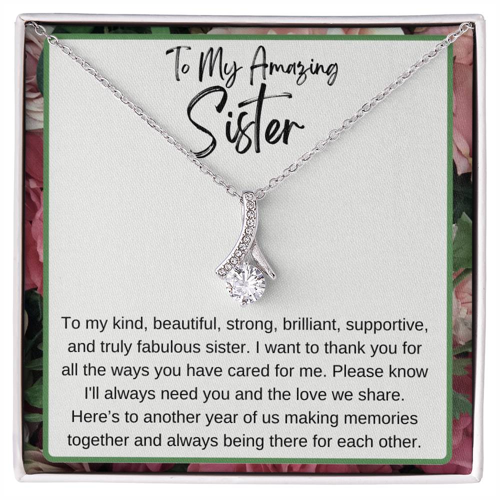 To My Amazing Sister Alluring Beauty Necklace Any Occasion Gifts