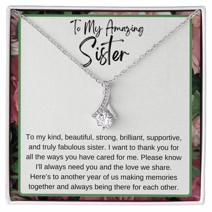To My Amazing Sister Alluring Beauty Necklace Any Occasion Gifts