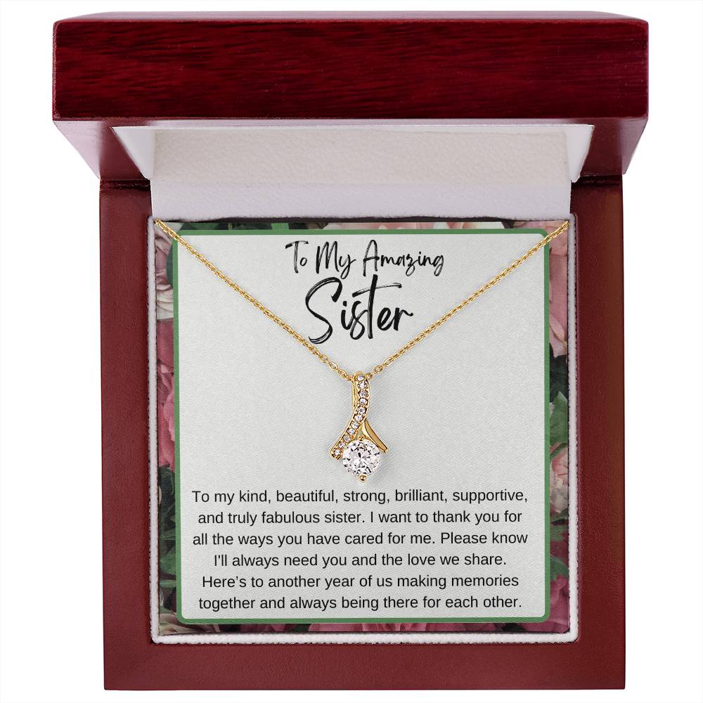 To My Amazing Sister Alluring Beauty Necklace Any Occasion Gifts