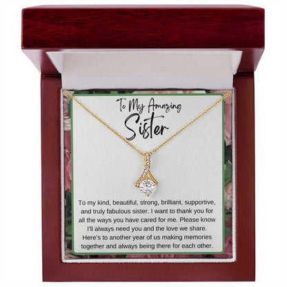 To My Amazing Sister Alluring Beauty Necklace Any Occasion Gifts