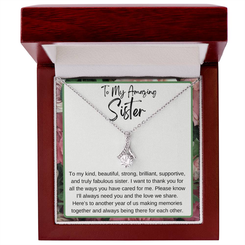 To My Amazing Sister Alluring Beauty Necklace Any Occasion Gifts