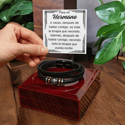 Para Mi Hermano Pulsera "Te Amo Siempre" para Hombres  Regalos para cualquier ocasión