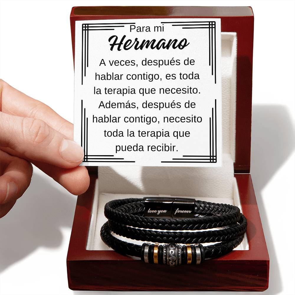 Para Mi Hermano Pulsera "Te Amo Siempre" para Hombres  Regalos para cualquier ocasión