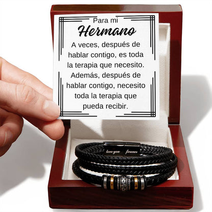Para Mi Hermano Pulsera "Te Amo Siempre" para Hombres  Regalos para cualquier ocasión